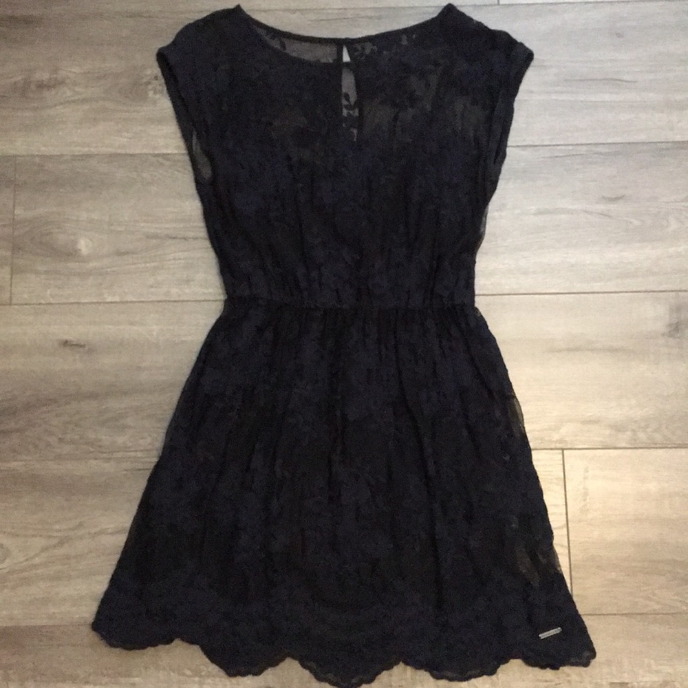 Abercrombie&Fitch Navy Blue Lace Dress